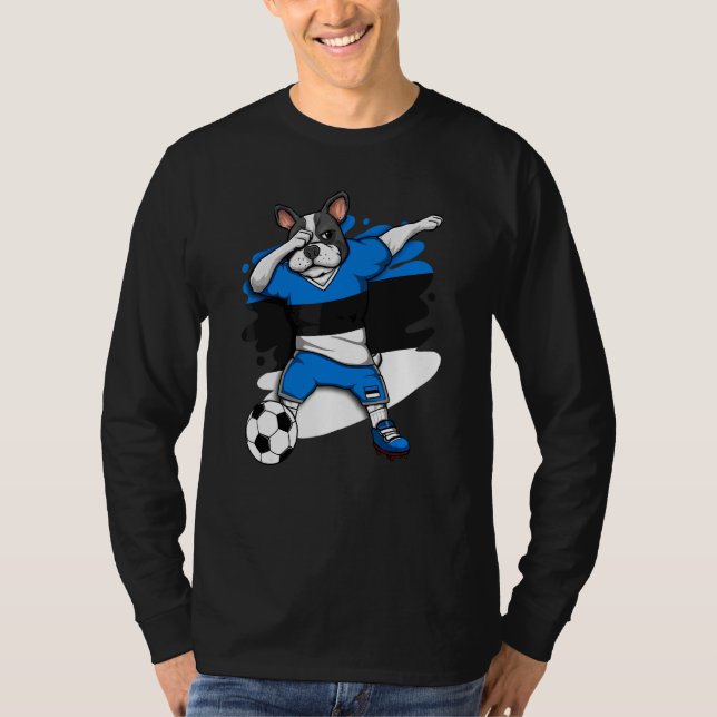 Bulldog francés Dabbing Estonia Fans Jersey (Anverso)