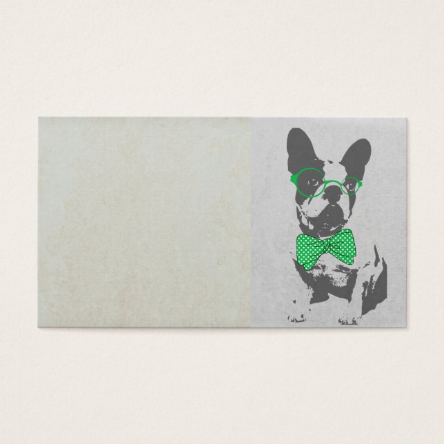 Bulldog francés de animal de moda y divertido (Frente)