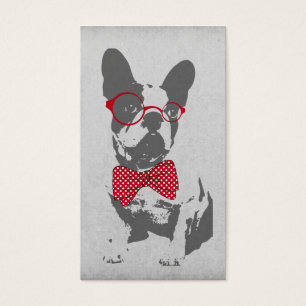 Bulldog francés de animal de moda y divertido