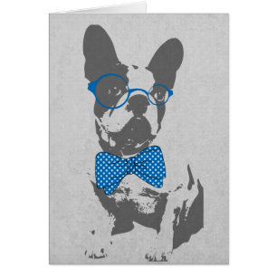 Bulldog francés de animal de moda y divertido