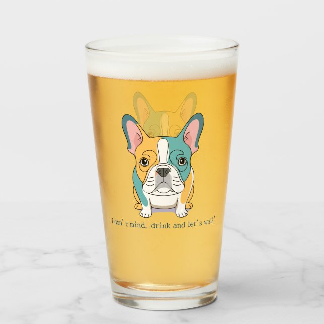 Bulldog francés divertido  (Anverso (lleno))