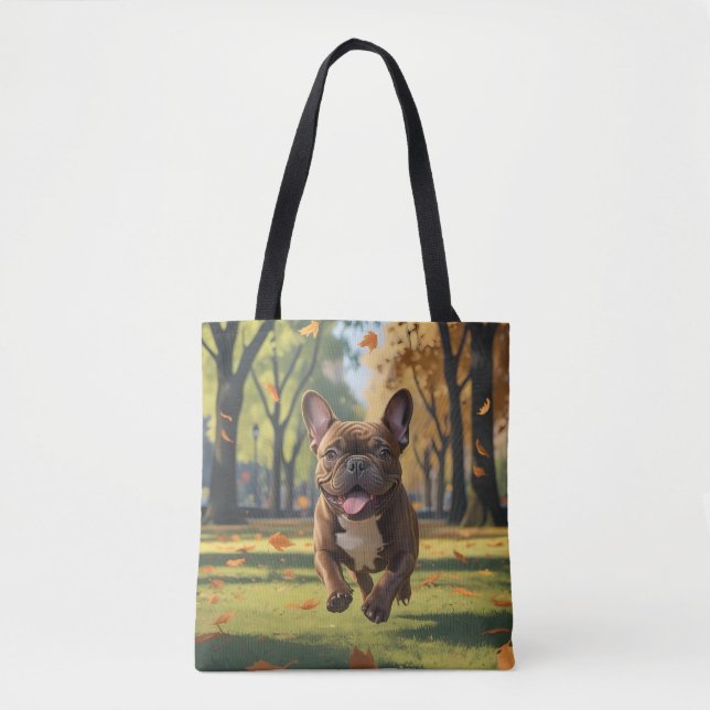 Bulldog francés elegante bolsa de tocador (Anverso)