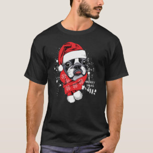 Bulldog francés Feliz Navidad y camiseta