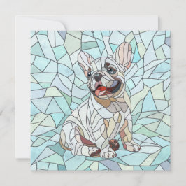 Bulldog francés lindo Cachorro - mosaico pastel