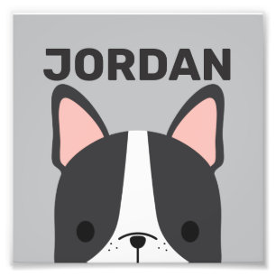 Bulldog Francés Lindo con Foto de Nombre Personali