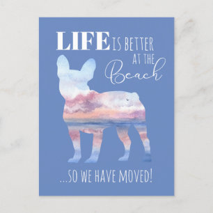 Bulldog francés lindo Nueva postal de dirección