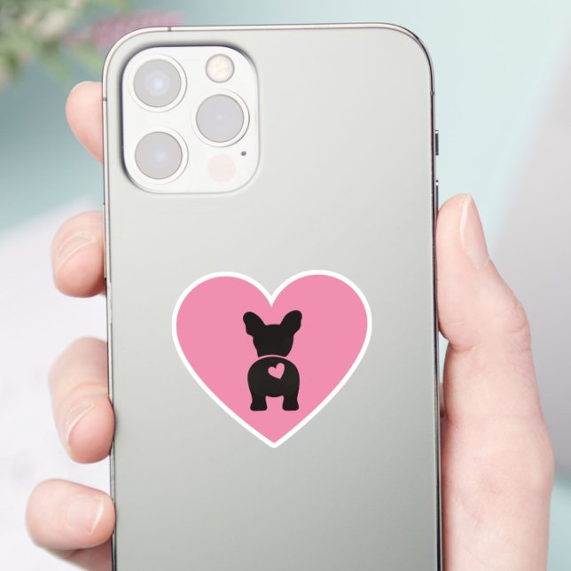 Bulldog francés lindo Pegatina de vinílico de cola (Subido por el creador)