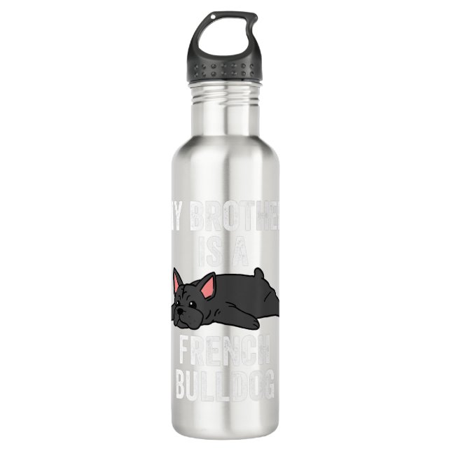 Bulldog francés Lover Chica Regalos de botellas de (Anverso)
