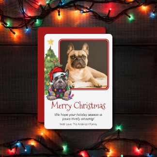 Bulldog francés Mascota de árbol de Navidad Perro
