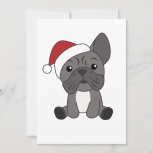 Bulldog Francés Navidad Nieve Invierno Animales