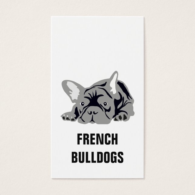 Bulldog Francés Negro (Frente)
