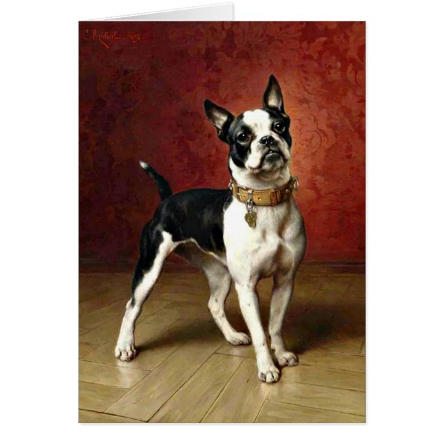 Bulldog francés - pintura de Carl Reichert (Frente)