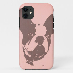 BULLDOG FRANCÉS POP ART EN FUNDA PINK iPhone11