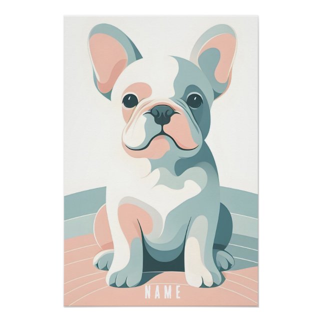 Bulldog francés poster de Cute (Anverso)