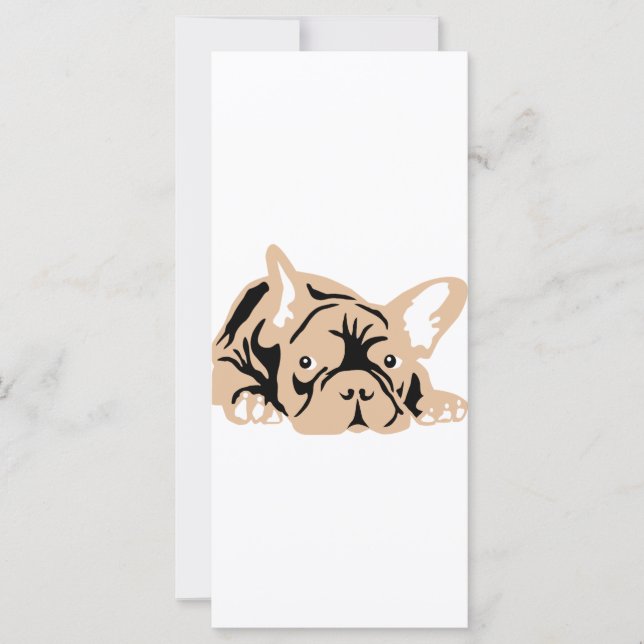 Bulldog Francés rosa (Anverso)