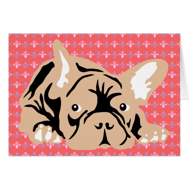 Bulldog francés rosa (Anverso (Horizontal))