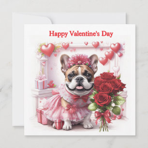 Bulldog Francés Rosas French Bulldog