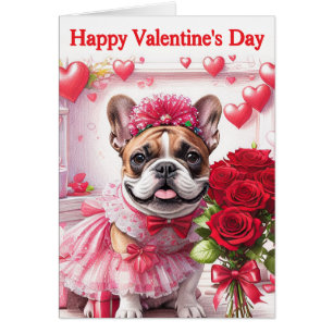 Bulldog Francés Rosas French Bulldog
