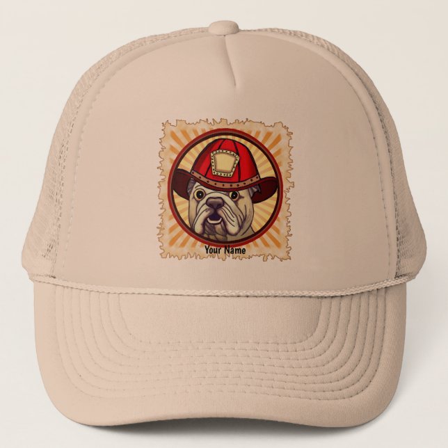 Bulldog gorras bomberos (Anverso)
