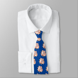 Bulldog inglés con corbatas de cuello collar