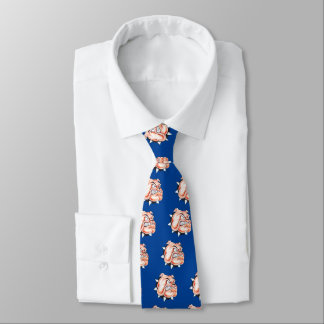 Bulldog inglés con corbatas de cuello collar