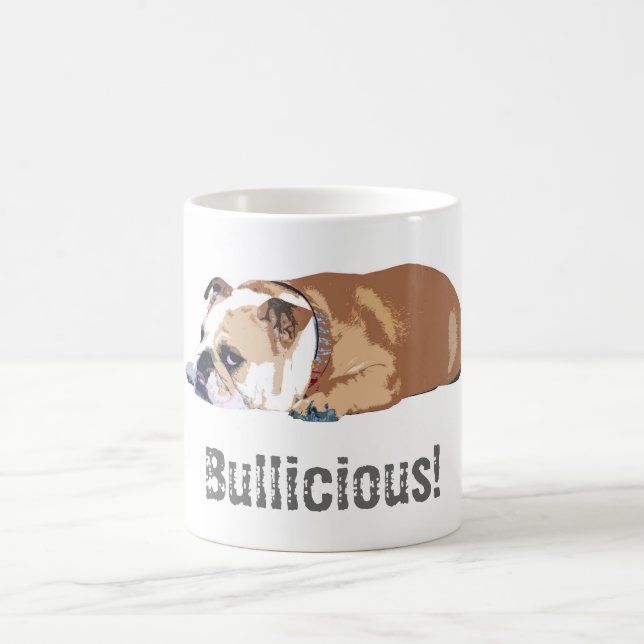 Bulldog inglés de "Bullicious" de la taza de (Centro)