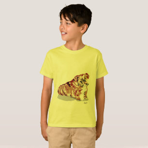 Bulldog inglés de camisetas de niño