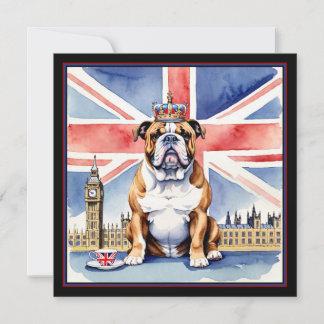 Bulldog inglés, Parlamento, Union Jack Magnet