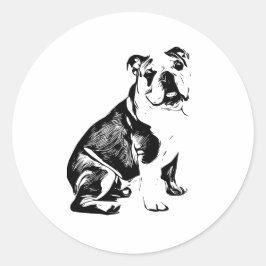 Bulldog Pegatina de Silhouette