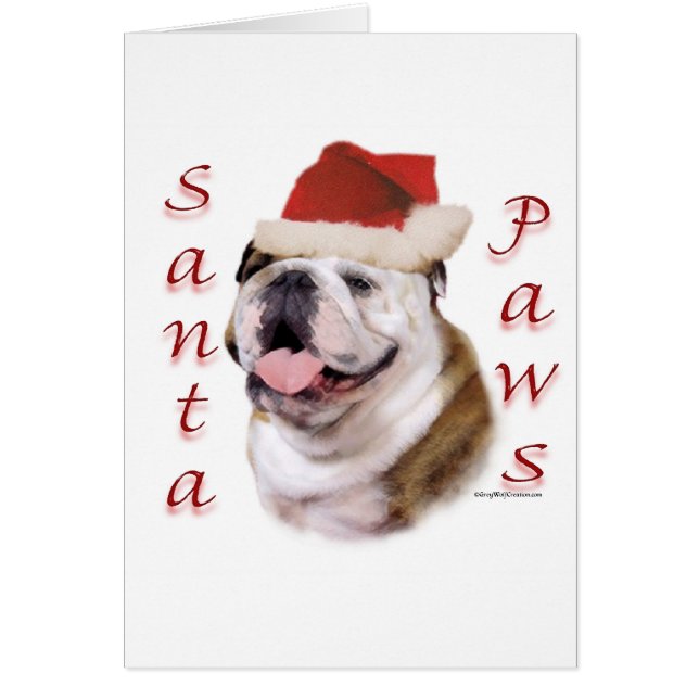 Bulldog Santa Paws (Frente)