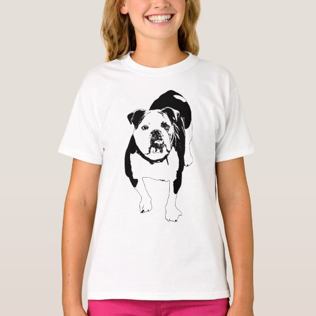Bulldog Urbano, Camiseta Fuerte Vector (Anverso)
