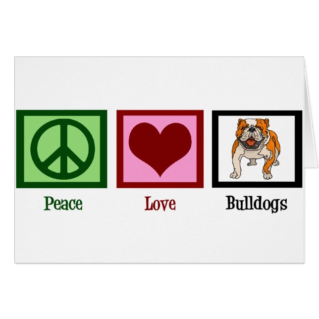Bulldoges de amor por la paz (Anverso (Horizontal))