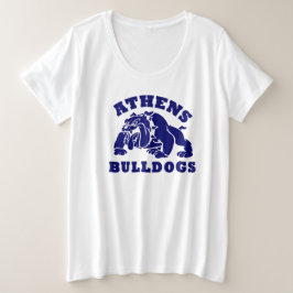 Bulldoges de Atenas más camiseta grande