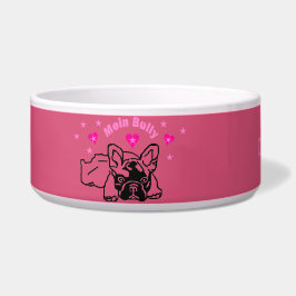 Bulldoges franceses cuenco de perro
