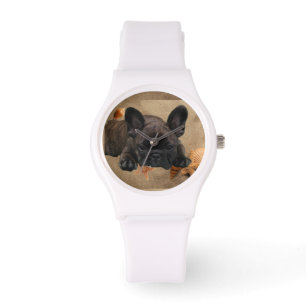 Bulldoges franceses relojes de pulsera