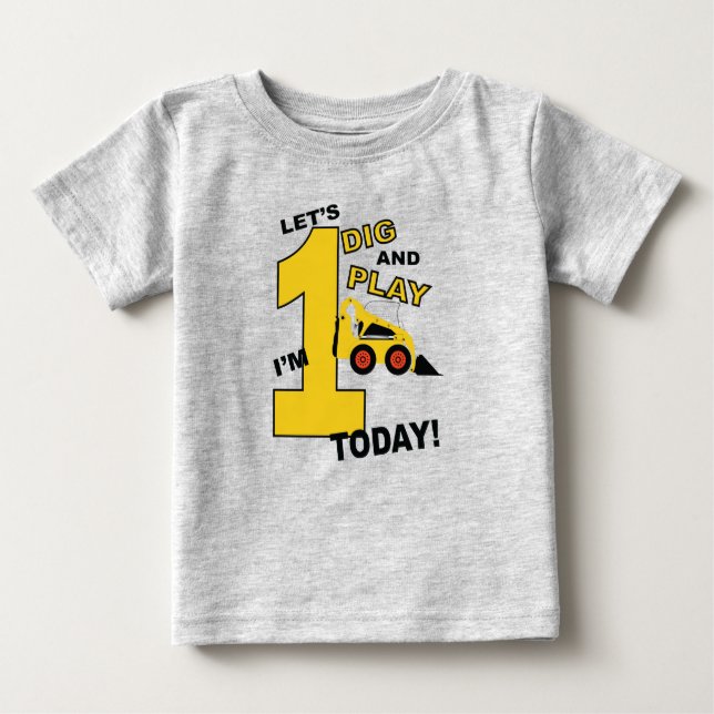 bulldozer de construcción de camisetas de primer c (Anverso)