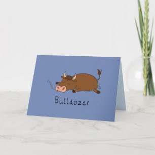 Bulldozer - Graciosa tarjeta de toros