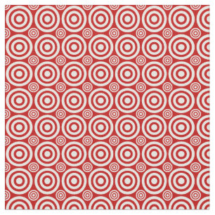 Bullseye, tela roja y blanca