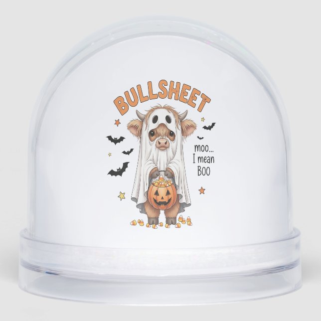 Bullsheet Highland Cow Funny Ghost (Anverso)