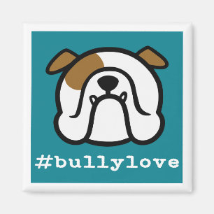 #bullylove - ¡amor al Bulldog! imán de Bulldog i