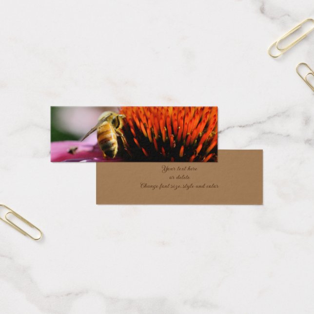 Bumble Bee En Echinacea Flor Mini Marcador (Oficina)
