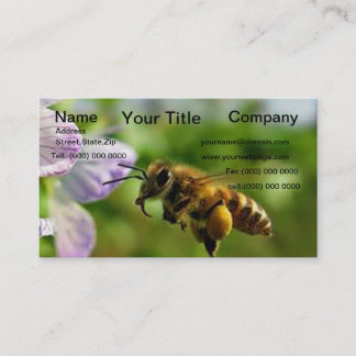 Bumble Bee Flying tarjeta de visita