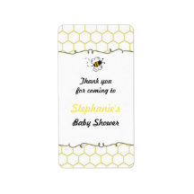 Bumble Bee Hive Etiquetas Baby Shower Favor