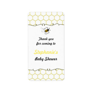 Bumble Bee Hive Etiquetas Baby Shower Favor