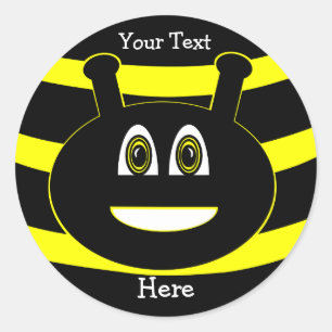Bumble Bee Inspira Pegatinas de sonrisas felices