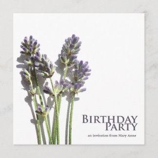 Bunch de lavanda| Invitaciones a fiestas de cumple