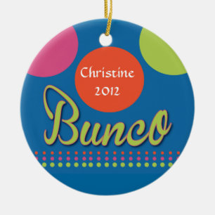 Bunco con el ornamento de los puntos