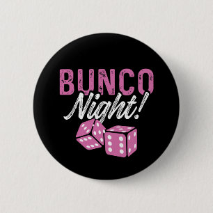 Bunco Party Favorece el botón de dados rosados de 