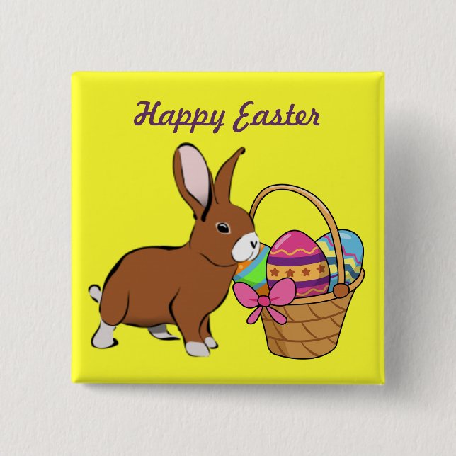 Bungalow Con Pin De Botón De La Cesta (Anverso)