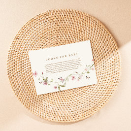 Bungalow Pink Floral Books para la Tarjeta de Aloj